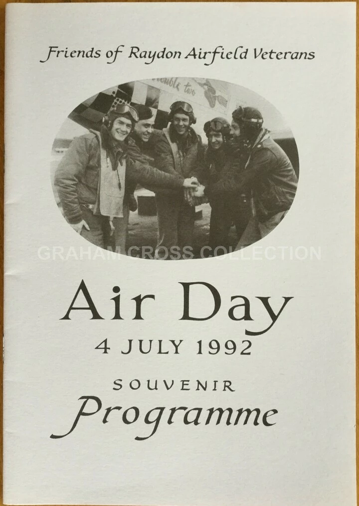 Programme from the 1992 ‘Air Day’ on Raydon Airfield.