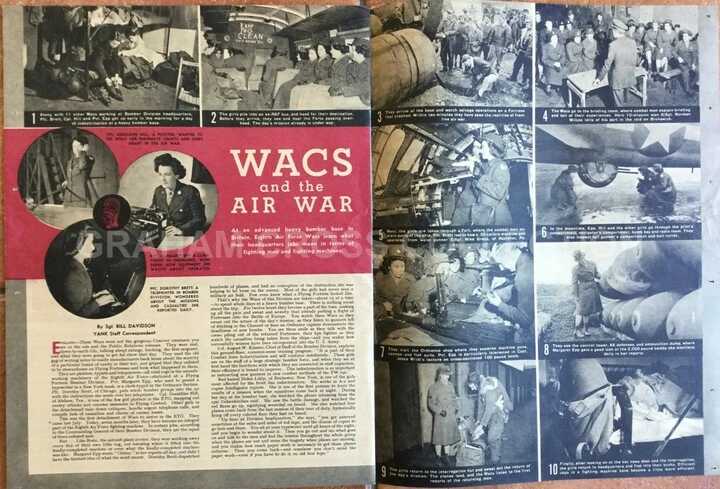 WACS were rarely posted to full-time to active operational stations and the bulk worked at Elveden Hall. An article from Yank Magazine from March 3, 1944 covering a visit by WACS from Elveden Hall to the 96th Bombardment Group at Snettisham.