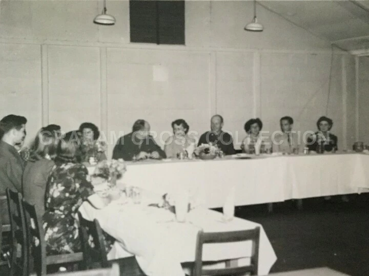 Ruby Boyce’s birthday celebration at the Bury St. Edmunds American Red Cross Club, June 25, 1945.