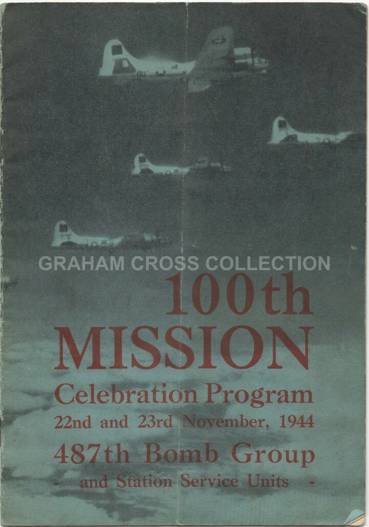 The 487th Bomb Group at Lavenham celebrated their 100th mission over two days in November 1944.