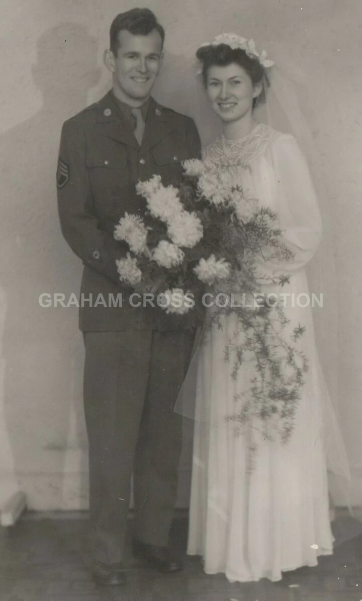 Sg.t Bob Orwig and English bride.