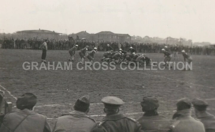 The first American Football game at Martlesham Heath.