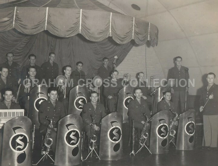 The 353rd Fighter Group at Raydon had the ‘Stardusters’ band led by S/Sgt. Louis Dworeck.